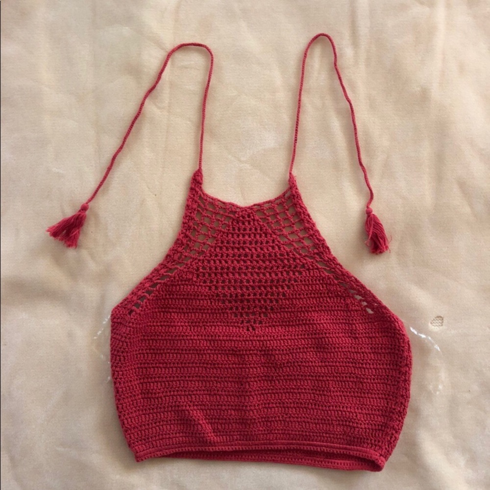 Rue21 Knit Halter in Red
